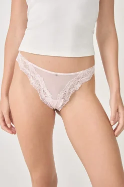 Hot ETAM Tanga de encaje ROSA