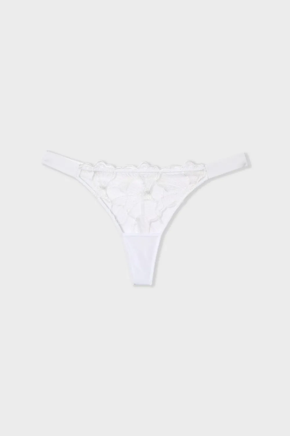 Clearance ETAM Tanga de encaje BEIGE
