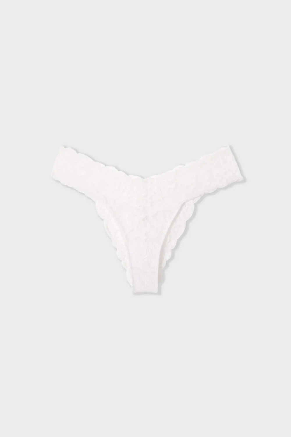 Best ETAM Tanga de encaje BLANCO