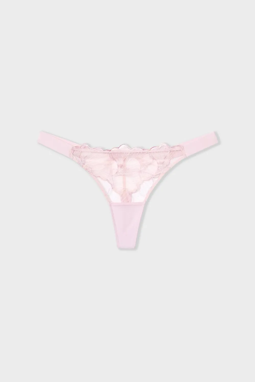 Best ETAM Tanga de encaje ROSA CLARO