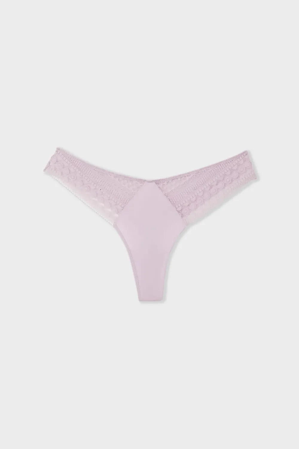 Best ETAM Tanga de encaje LILA