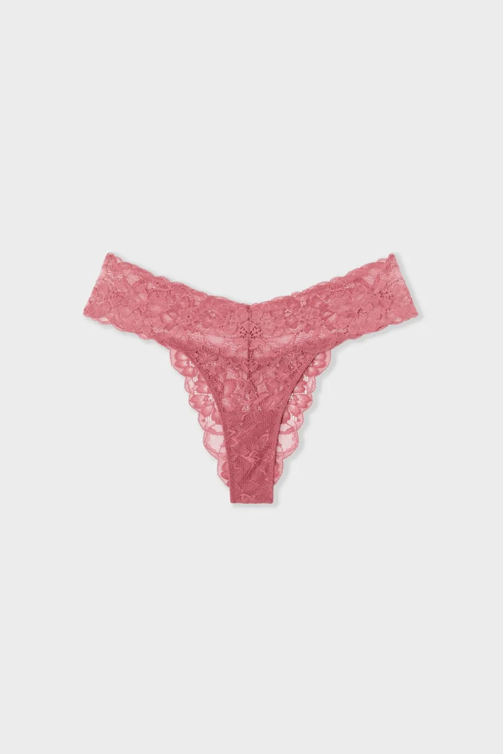 Hot ETAM Tanga de encaje BLUSH