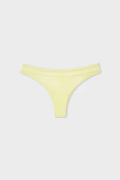 Sale ETAM Tanga de encaje AMARILLO PÁLIDO.