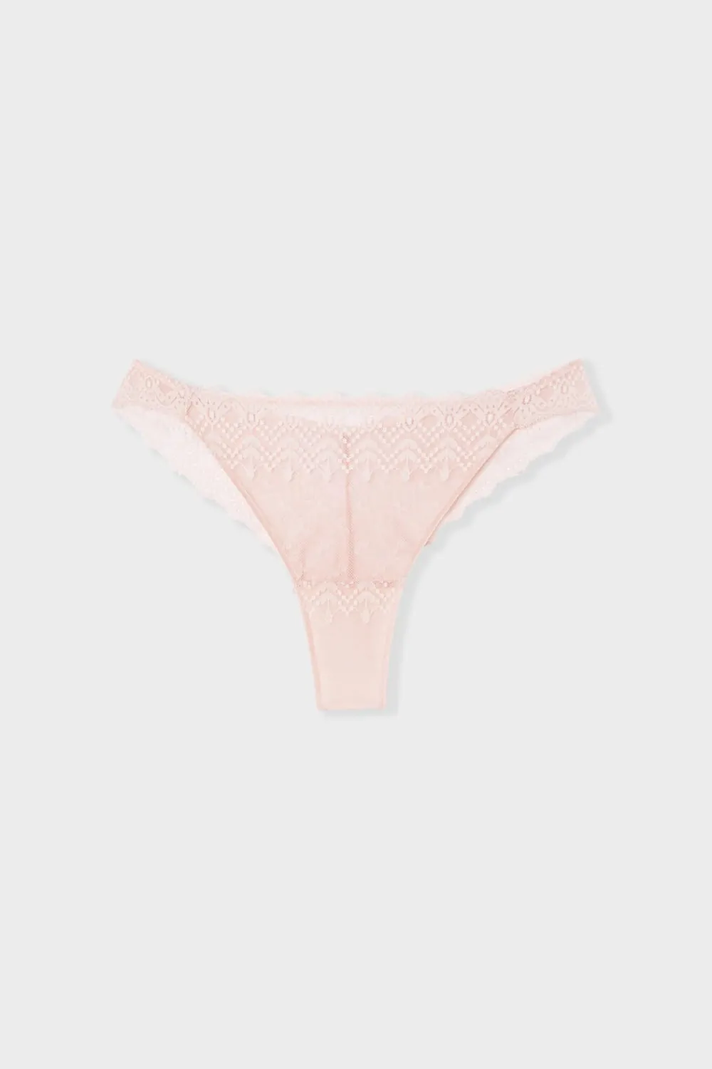 Best ETAM Tanga de encaje BLUSH