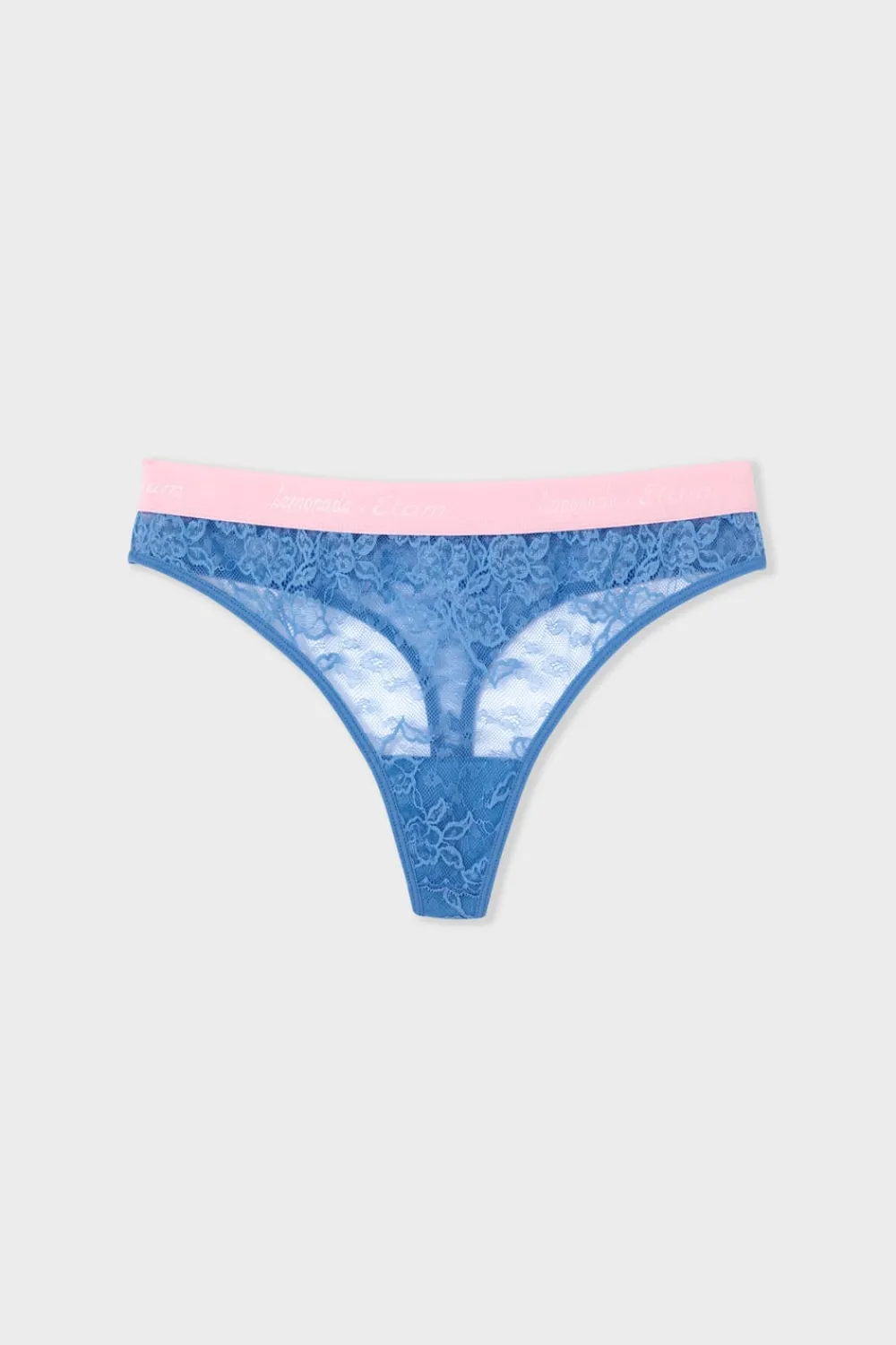 Best ETAM Tanga de encaje x Lemonade Dolls BLEU