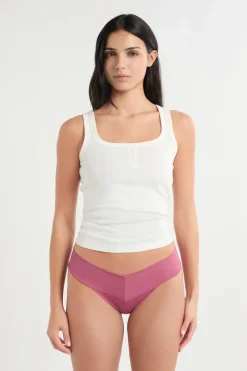 Discount ETAM Tanga de microfibra BLUSH