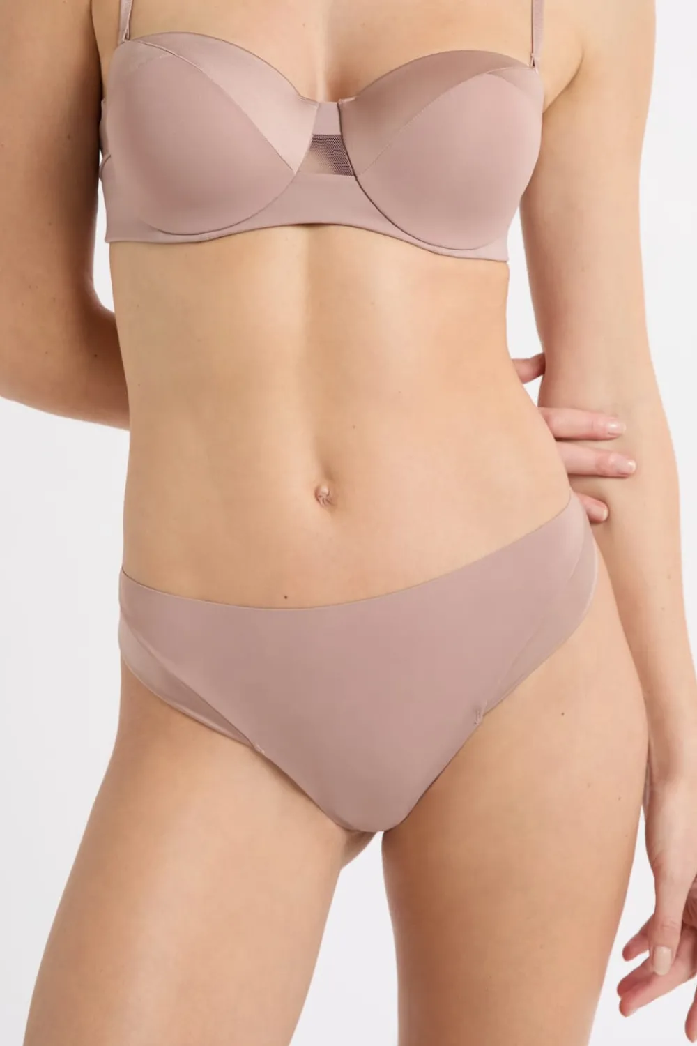 Discount ETAM Tanga de microfibra satinada TOPO