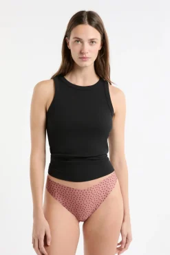 Best ETAM Tanga de microfibra sin costuras con motivos de corazones MARR&Oacute;N