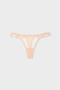 Discount ETAM Tanga de tul ROSA EMPOLVADO