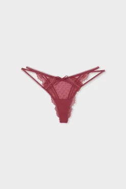 Clearance ETAM Tanga de tul y encaje GRENADINE