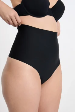 Online ETAM Tanga moldeador - fuerte sujeción NEGRO