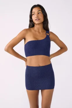 New ETAM Top bandeau elástico AZUL NOCHE