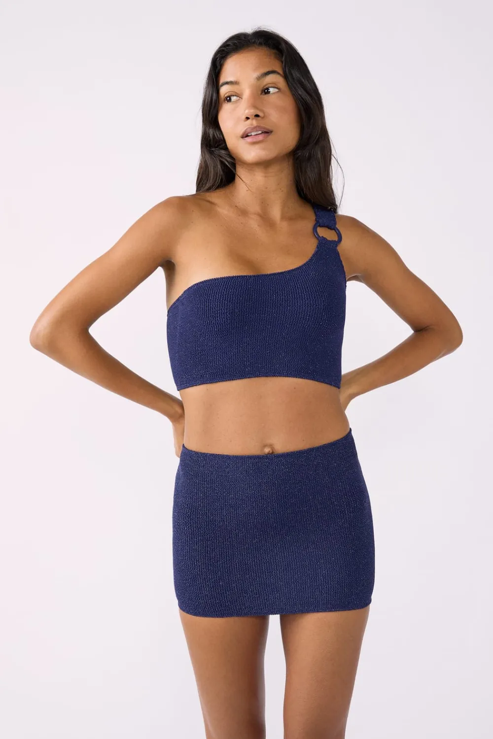 New ETAM Top bandeau elástico AZUL NOCHE