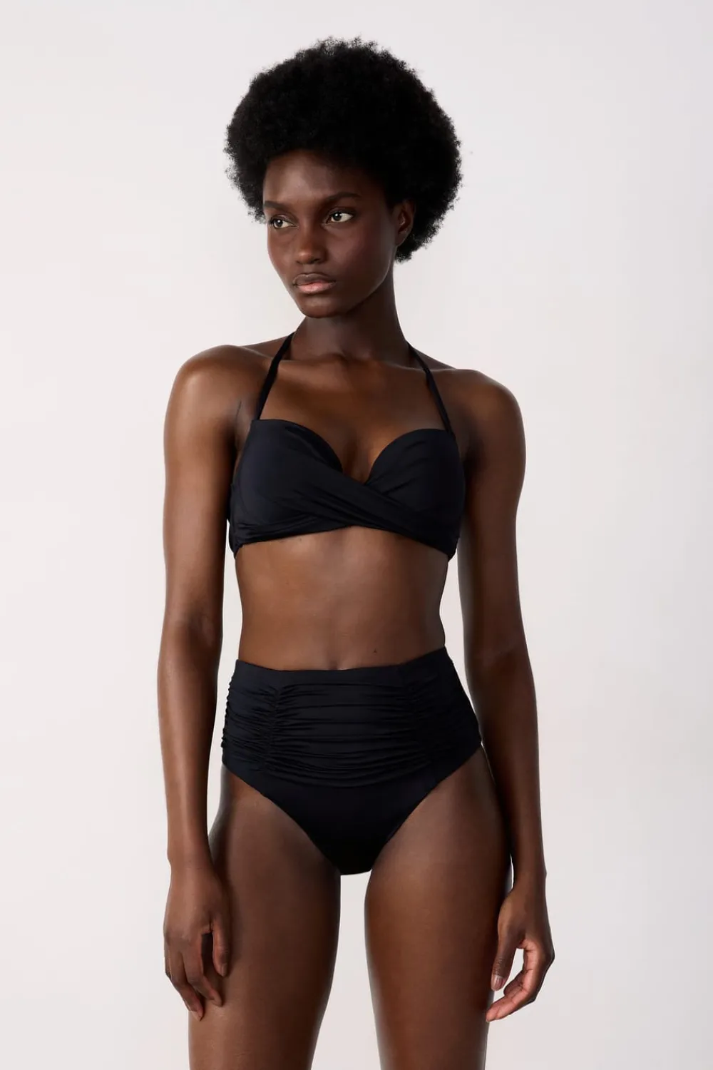 Sale ETAM Top bikini push-up con aros NEGRO