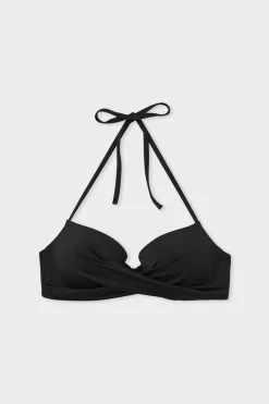 Sale ETAM Top bikini push-up con aros NEGRO