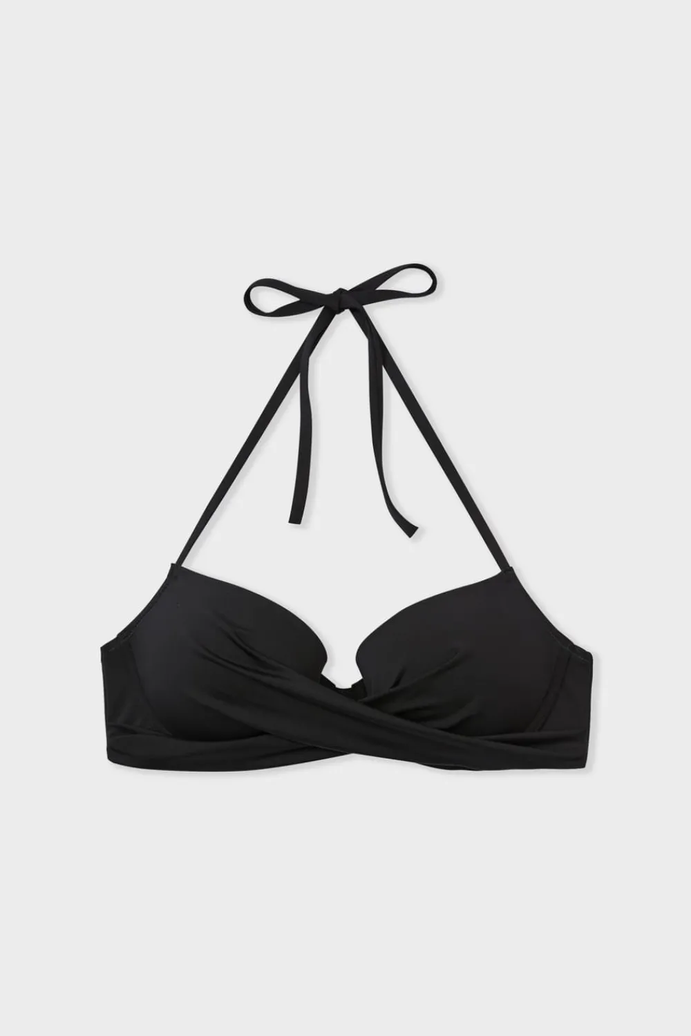 Sale ETAM Top bikini push-up con aros NEGRO