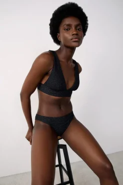 Best ETAM Top bikini triangular Plata