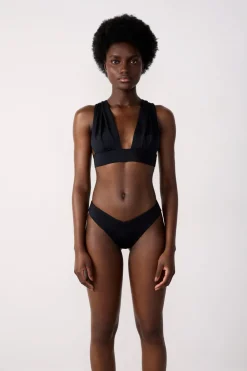 Clearance ETAM Top bikini triangular NEGRO