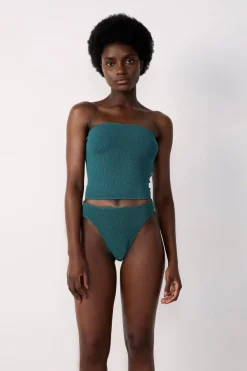 Clearance ETAM Top bikini triangular VERDE