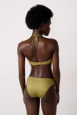 Outlet ETAM Top bikini triangular brillante ANIS