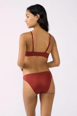 Best ETAM Top bikini triangular detalle joya MARR&Oacute;N