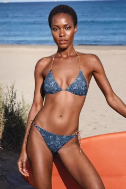 Outlet ETAM Top bikini triangular floral ESTAMPADO