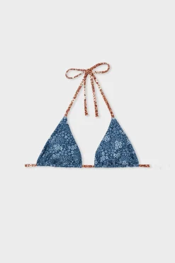 Outlet ETAM Top bikini triangular floral ESTAMPADO