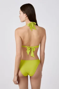 Hot ETAM Top bikini triangular sin aros AMARILLO &Aacute;CIDO