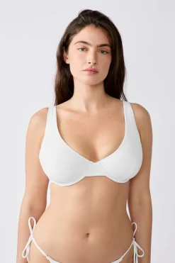Sale ETAM Top bikini triángulo con aros BLANCO
