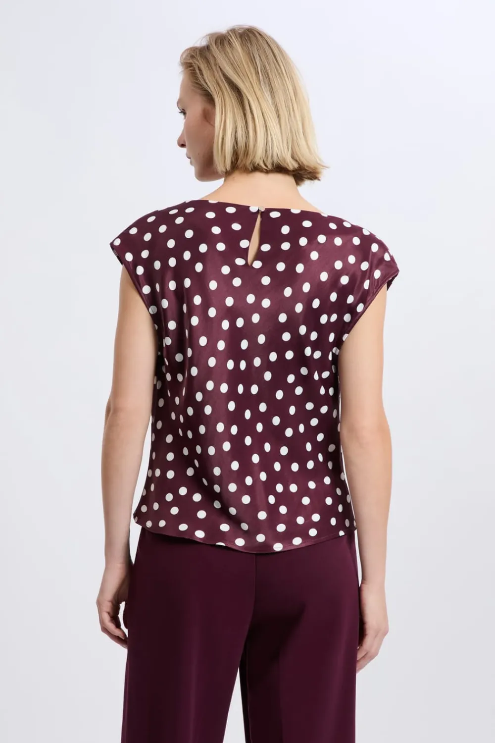 Online ETAM Top bénitier à pois IMP FD VIOLET