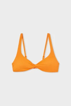 Discount ETAM Top de bikini tipo bralette NARANJA