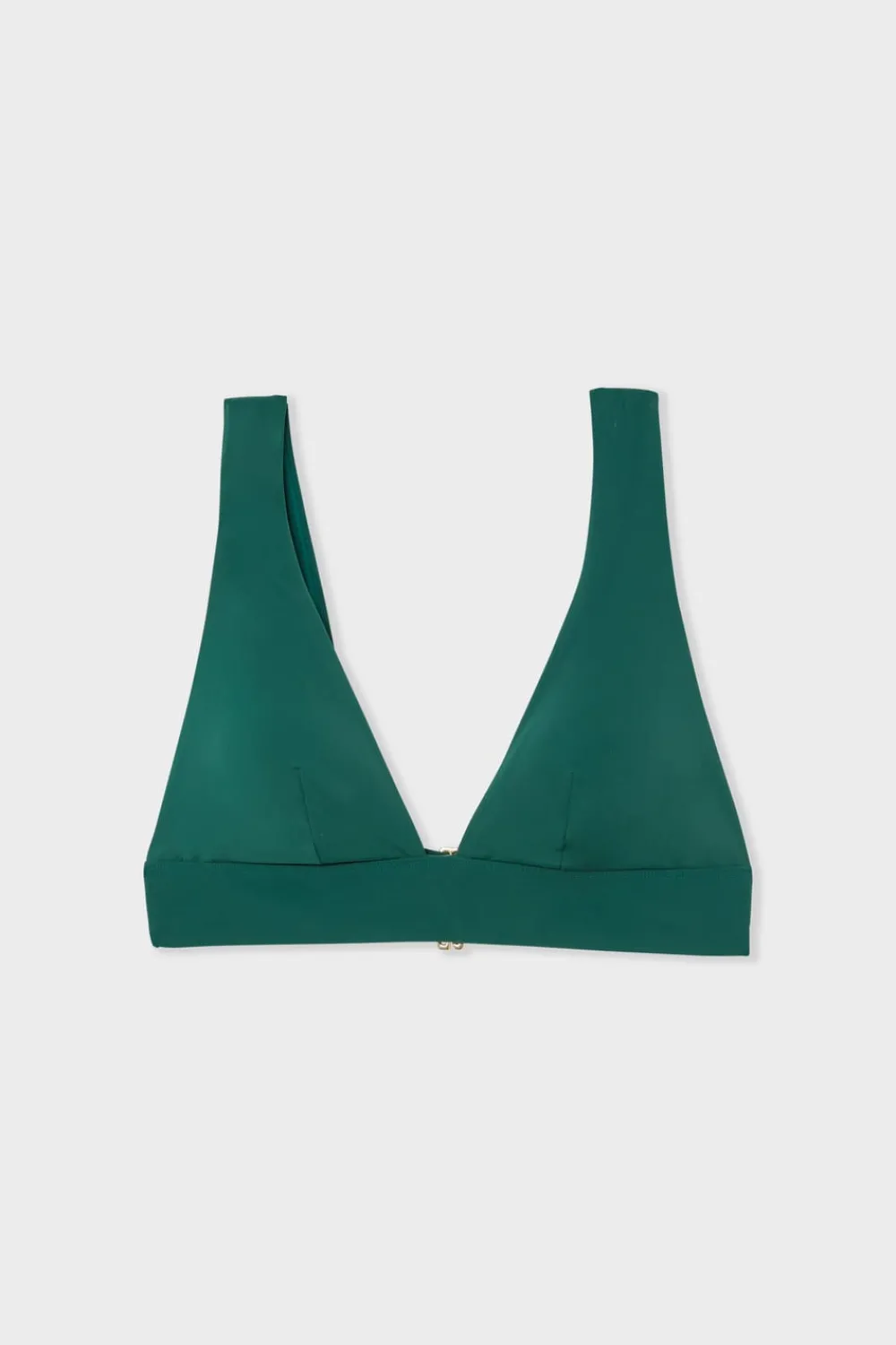 Outlet ETAM Top de bikini triangular VERDE ABETO