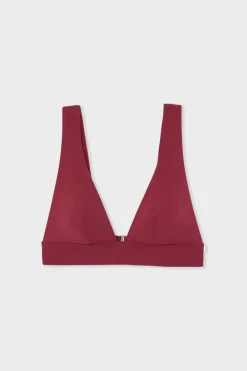 Discount ETAM Top de bikini triangular GRANADINA