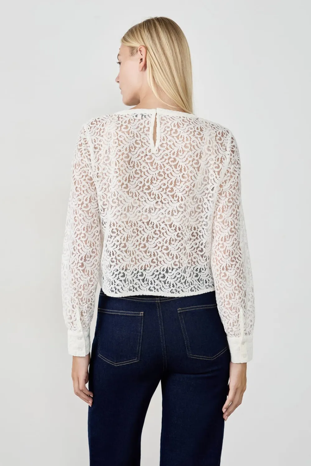 Outlet ETAM Top de encaje ECRU