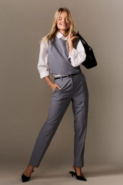 Hot ETAM Top sin mangas a rayas GRIS