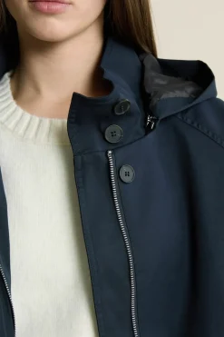 New ETAM Trench à capuche avec coton ENCRE