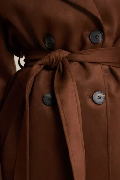 New ETAM Trench mi-long ceinturé CAMEL