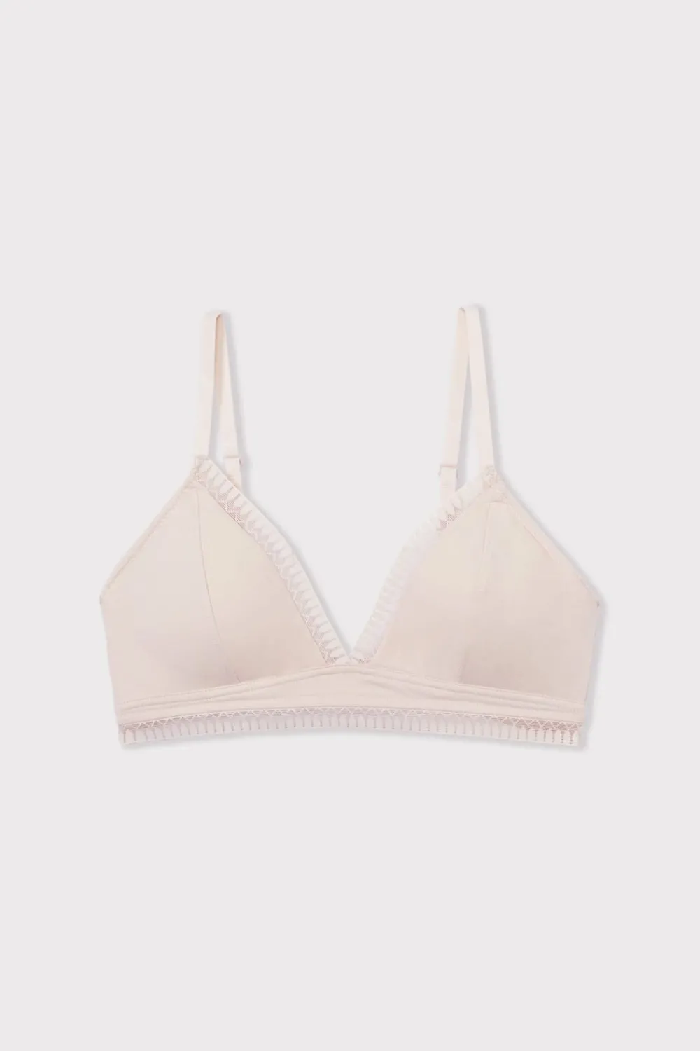 Clearance ETAM Triángulo sin aros, almohadillas de algodón extraíbles ROSA PÁLIDO