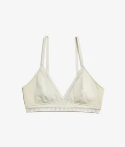 Outlet ETAM Triángulo sin aros de algodón ARCILLA