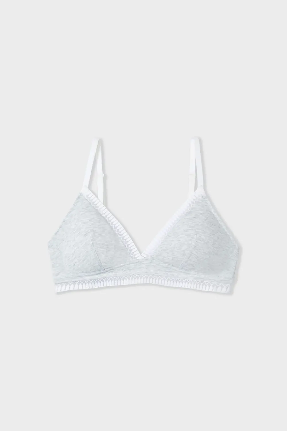 Clearance ETAM Triángulo sin aros de algodón C.GRIS CLARO