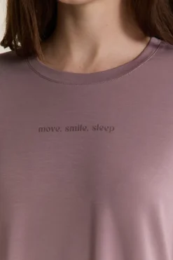 Hot ETAM T-shirt de pyjama manches courtes TAUPE