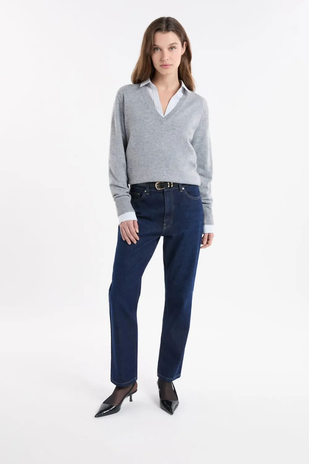 Outlet ETAM Vaqueros de corte recto azul denim