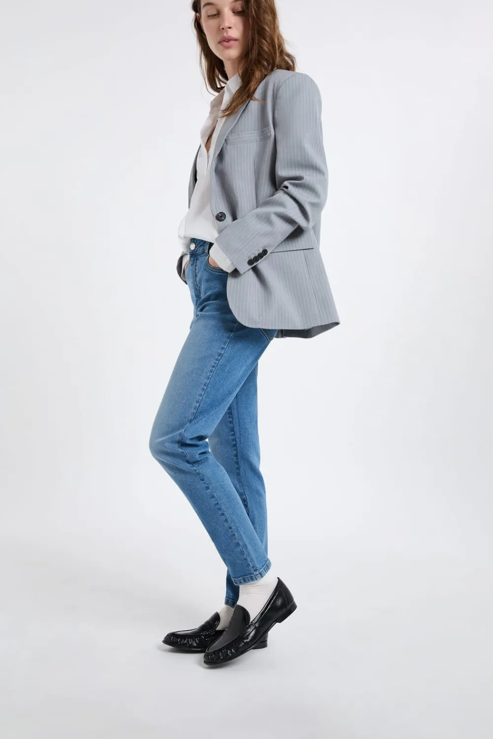 Best ETAM Vaqueros de corte slim AZUL REAL
