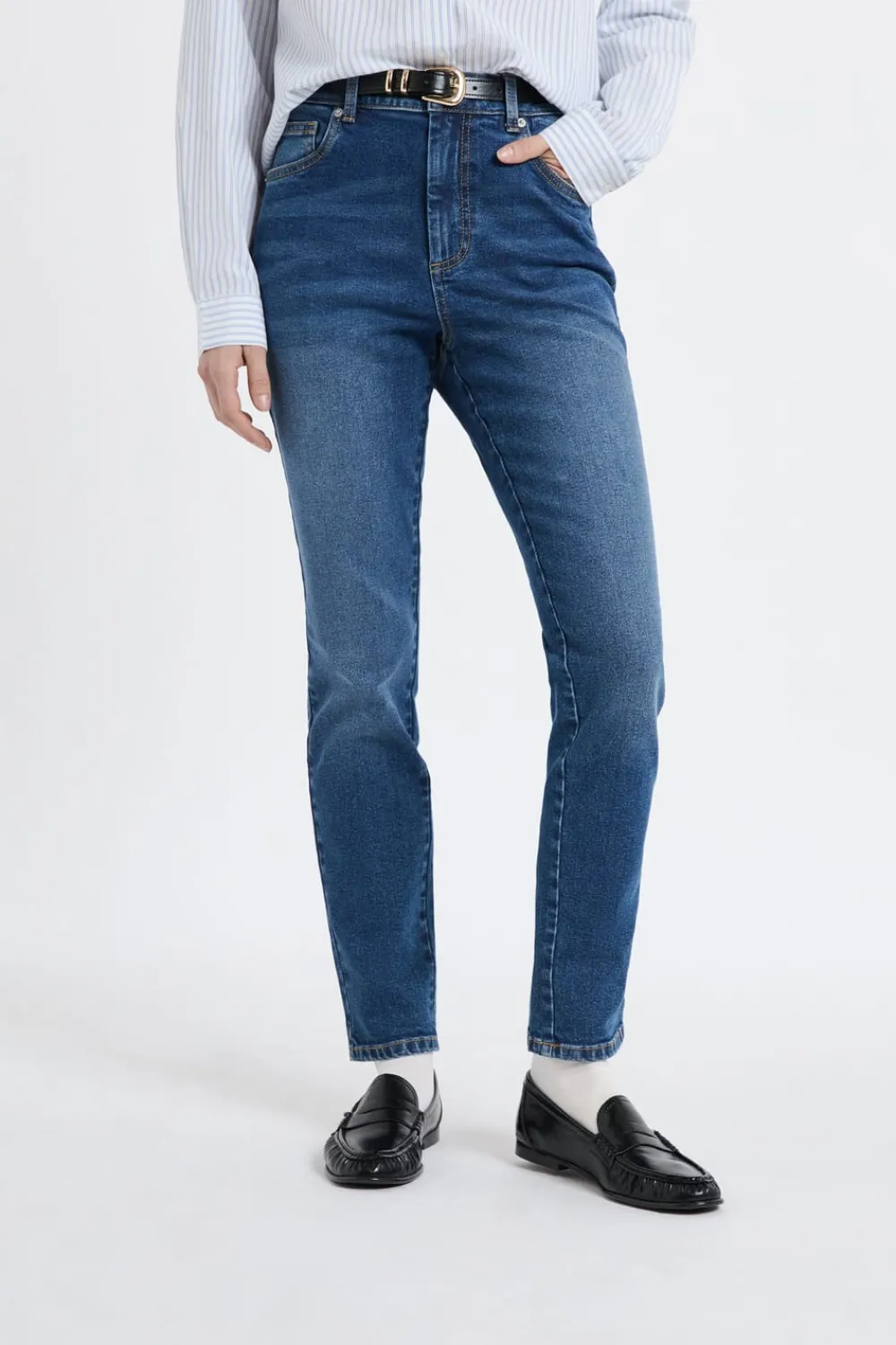 Hot ETAM Vaqueros de corte slim AZUL NOCHE