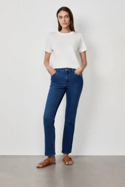 Sale ETAM Vaqueros de pierna recta AZUL REAL