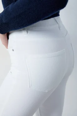 Outlet ETAM Vaqueros pitillo BLANCO
