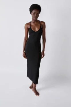 Clearance ETAM Vestido largo de playa brillante PLATA