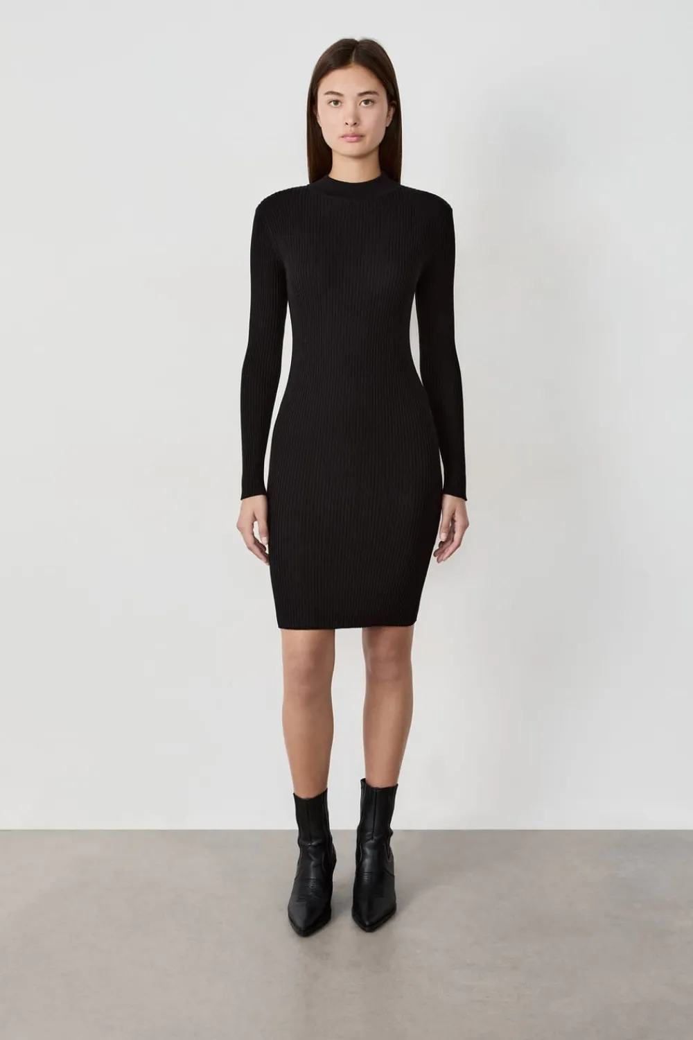 Online ETAM Vestido suéter corto NEGRO