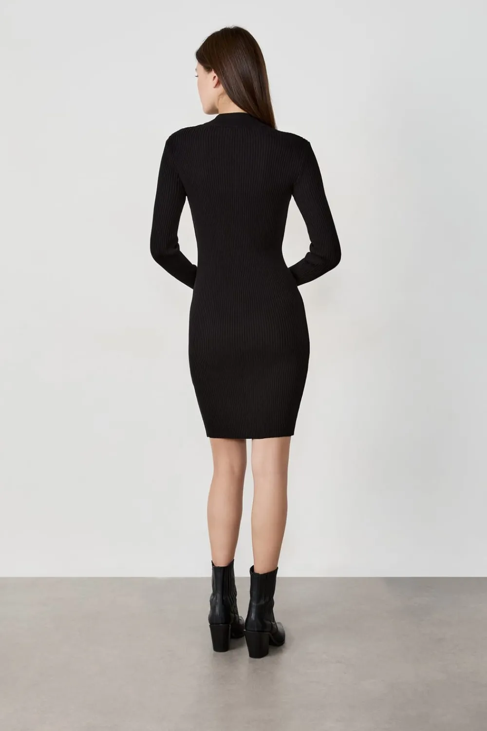 Online ETAM Vestido suéter corto NEGRO