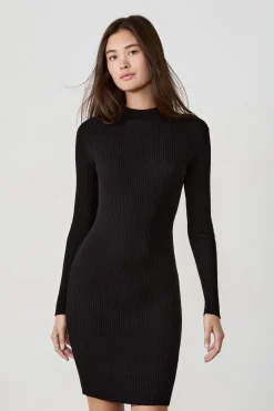 Online ETAM Vestido suéter corto NEGRO
